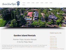 Tablet Screenshot of kauairentals.com